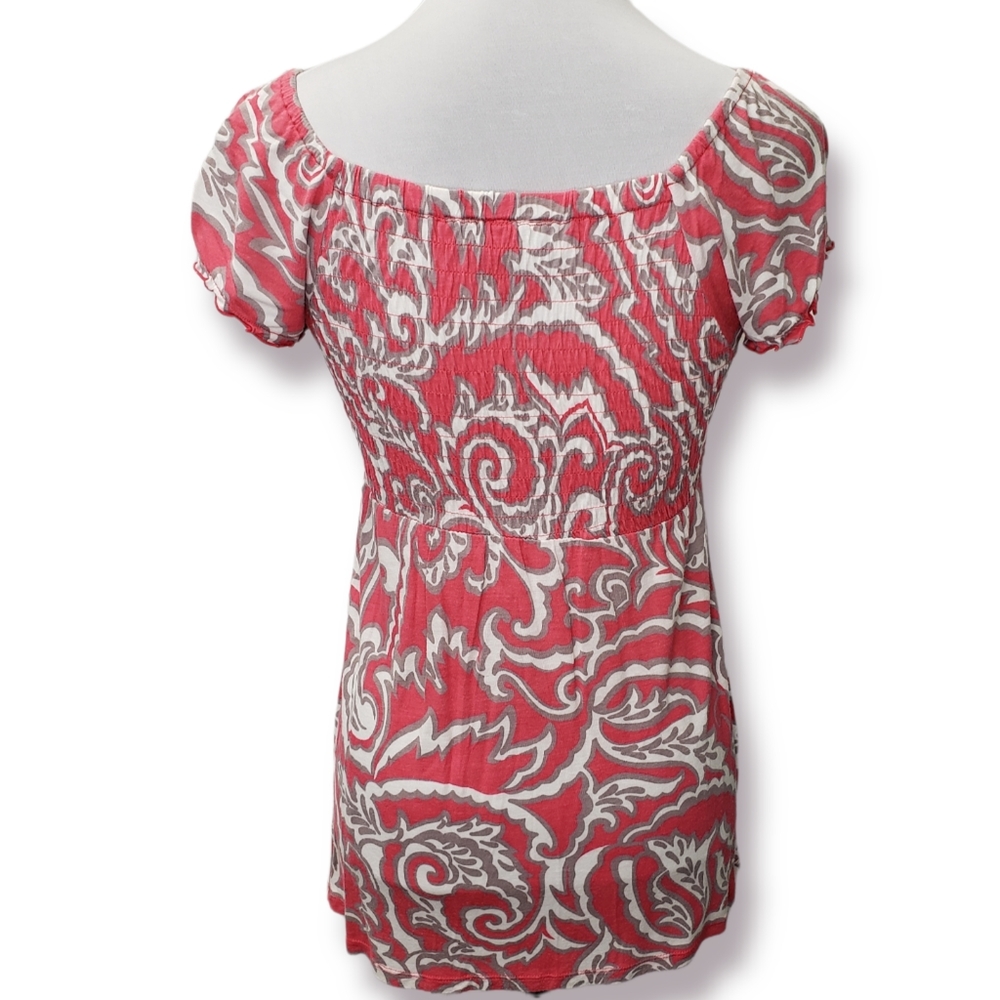 INC International Concepts Ruched Babydoll Top - Picture 5 of 7